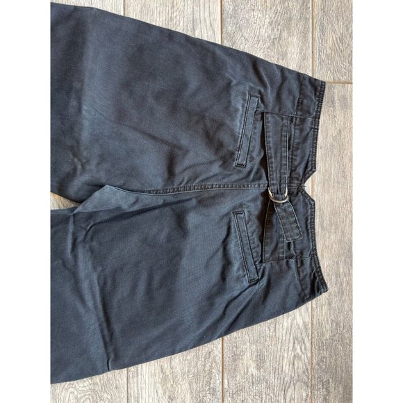 Free People Pleated Jeans Trouser Pant Washed Black Button Fly size 4 Black - Picture 7 of 7